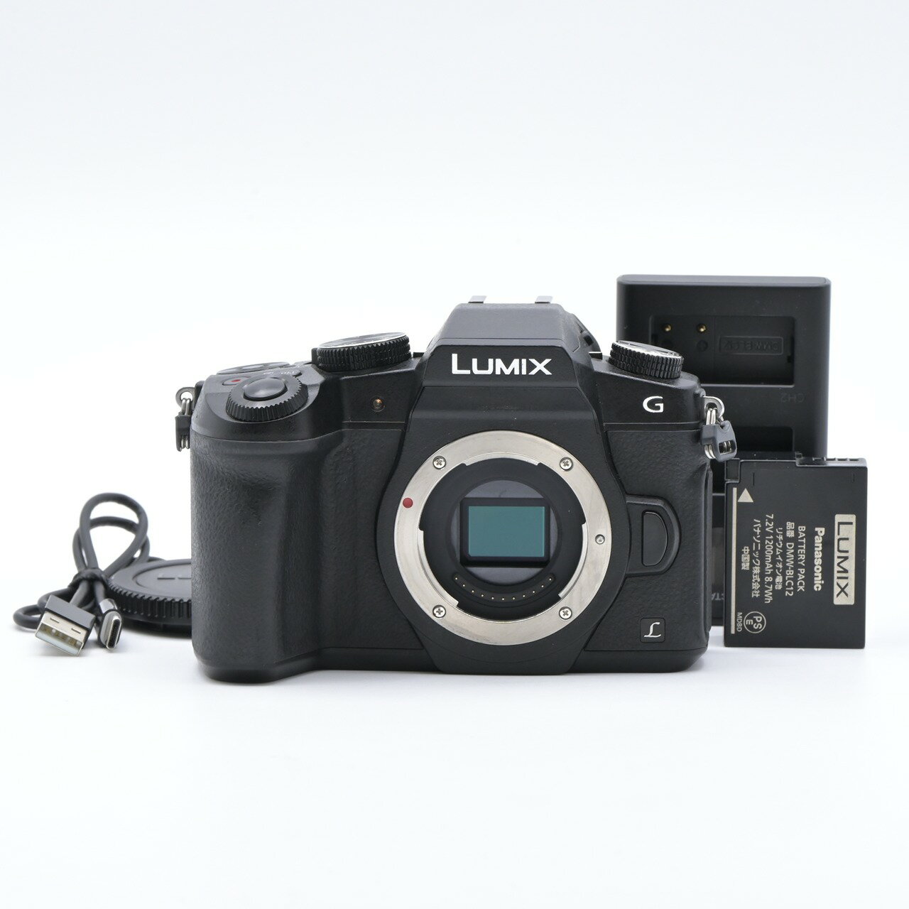 Panasonic パナソニック LUMIX G8 ボディ ブラック DMC-G8-K ミラーレス一眼レフカメラ【中古】