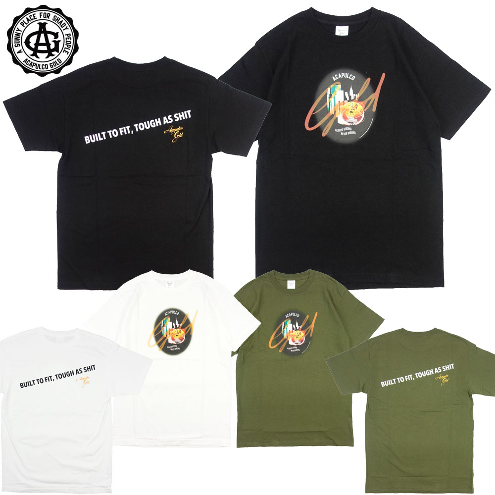 【Acapulco Gold/アカプルコゴールド】Tシャツ 半袖/THE BIG CITY TEE｜ストリート スケーター メンズ ..