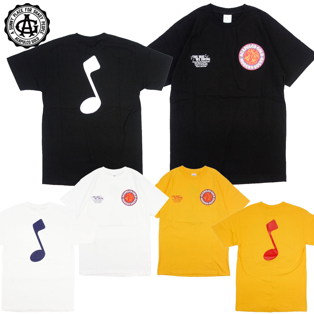 【Acapulco Gold/アカプルコゴールド】Tシャツ 半袖/THE WAY WE SWING TEE｜ストリート スケーター メ..