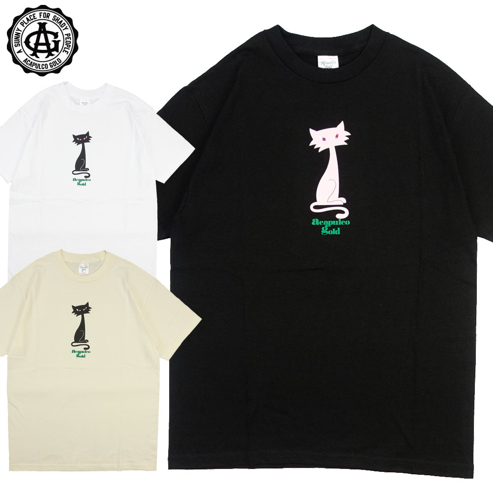 【Acapulco Gold/アカプルコゴールド】Tシャツ 半袖/CAT TEE｜ストリート スケーター メンズ レディー..