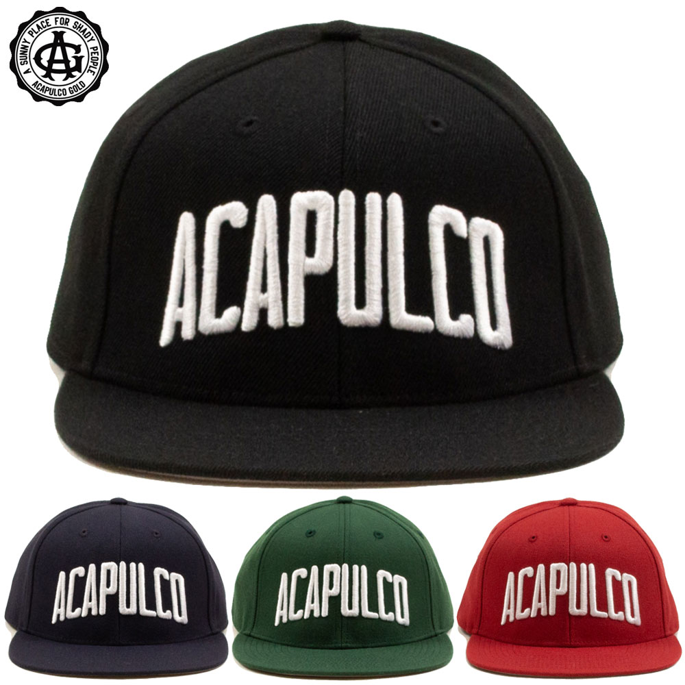 【Acapulco Gold/アカプルコゴールド】アカプルコゴールド キャップ スナップバックキャップ/VARSITY LOGO SNAPBACK CAPVARSITY LOGO SNAPBACK CAP AG SM24-14|ストリート スケーター メンズ レディース ファッション
