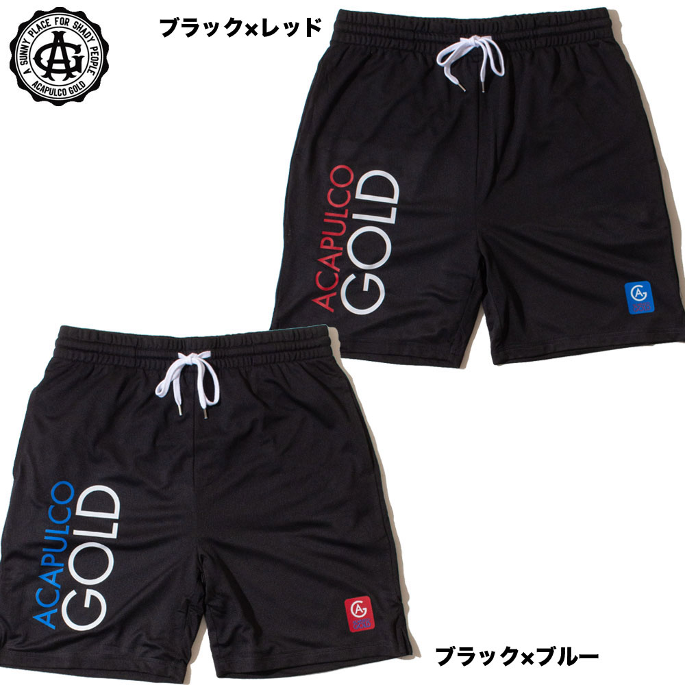 【Acapulco Gold/アカプルコゴールド】アカプルコゴールド ハーフパンツ メッシュショーツ/TECH MESH SHORTS (REGULAR FIT )AG SM24-12｜スポーツ ストリート スケーター ファッション メンズ レディース