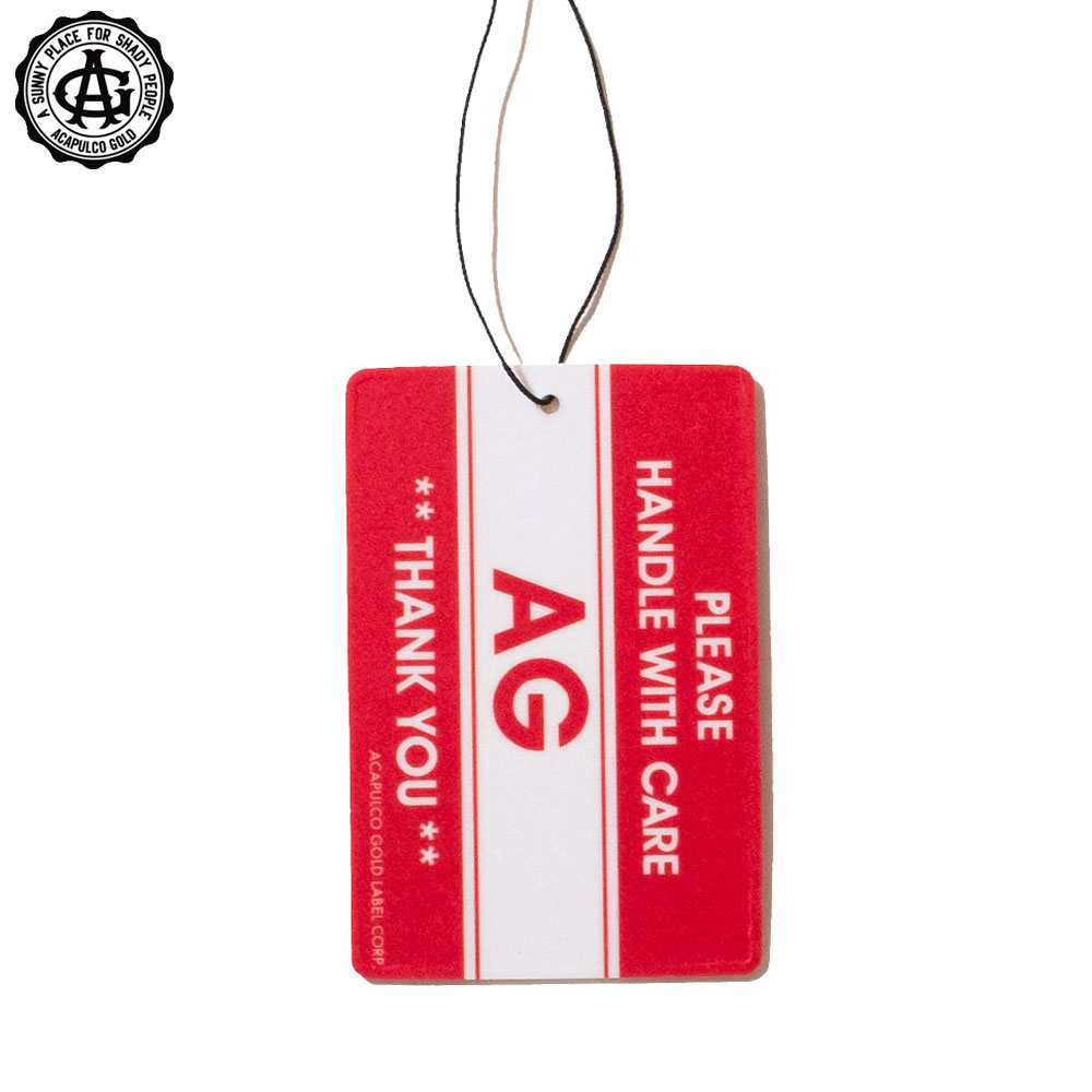 【Acapulco Gold/アカプルコゴールド】エアーフレッシュナー /HANDLE WITH CARE AIR FRESHNER AG SP25-19｜フレグランス 車内 カーアクセサリー 室内用