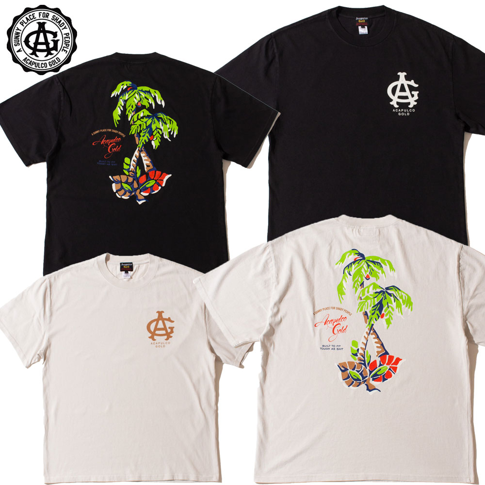 Rakuten - 【Acapulco Gold/アカプルコゴールド】Tシャツ 半袖 オーバーサイズ/PALM TREES TEE AG SM25-09｜7.1oz コットン トロピカル ストリート スケーター メンズ レディース ファッション