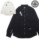 【Acapulco Gold/アカプルコゴールド】オックスフォードシャツ 長袖シャツ/AG APPLIQUE OXFORD BD SHIRTS