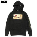 【DGK/ディージーケー】プルオーバーパーカー/Cherubs Hooded Fleece Black