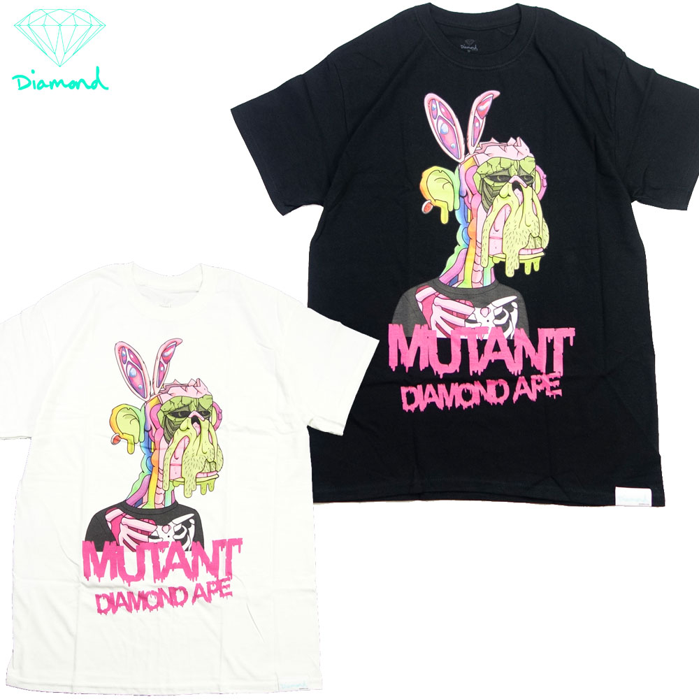 ダイヤモンド Tシャツ 半袖 エイプミュータント コラボ/Ape Mutant Ape Trippy Tee VIDM22AP17｜ ストリート スケート グラフィック メンズ レディース ファッション