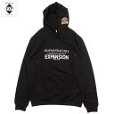 【EXPANSION NY/エクスパンション ニューヨーク】プルオーバーパーカー 20周年記念 LARGE PROコラボ /JUSWANNA CHILL HOODIE EX02HB I｜ラージ プロフェッサー ストリート スケーター ニューヨーク ブランド インポート