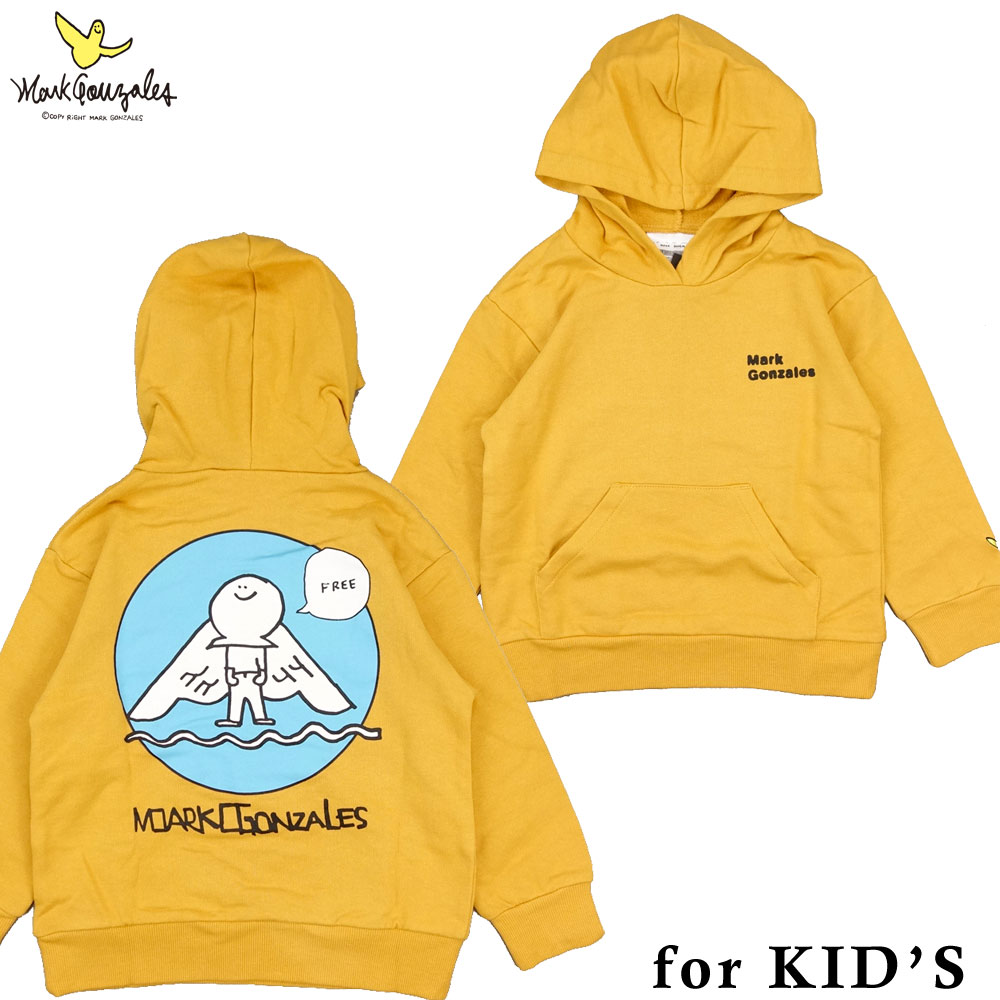 【MARK GONZALES / マークゴンザレス】KID 039 S キッズ プルオーバーパーカー 2Y7-61108-YE/子供服 フード パーカー