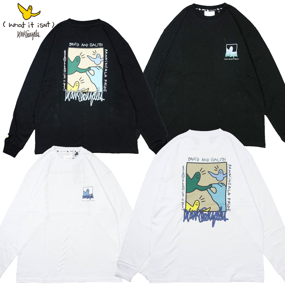 【(What it isNt）ART BY MARKGONZALES / (ワットイットイズント) アートバイ マークゴンザレス】Tシャツ 長袖 ロンT ロングスリーブ/LL/S TEE 2H7-14320｜ストリート スケーター メンズ レディース ファッション