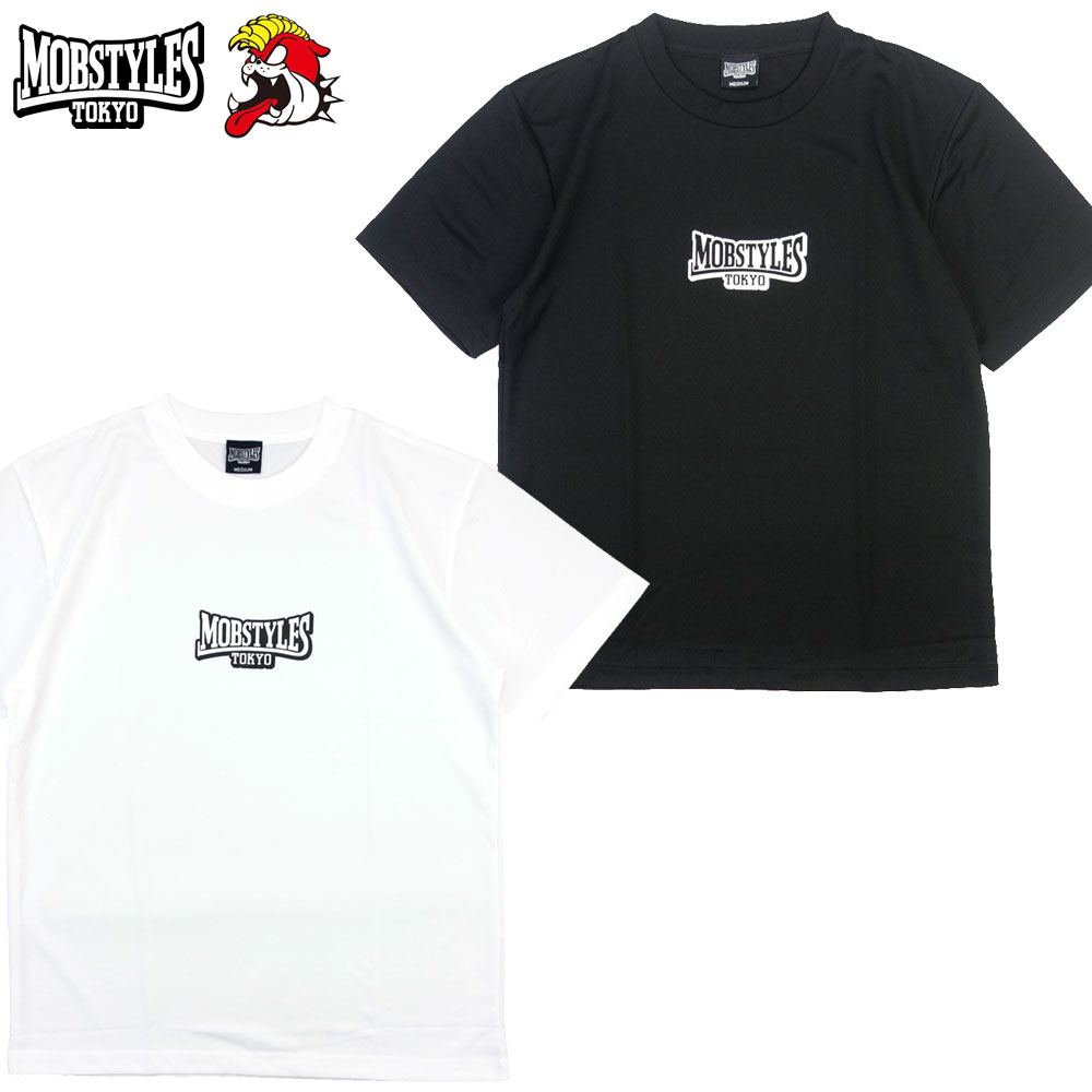 Tシャツ 半袖 ドライメッシュ/Small Logo Dry Tee MOB0038 & 0039｜スモールロゴ ストリート スケーター スポーツ ジム フィットネス アクティブ 格闘技 メンズ レディース ファッション