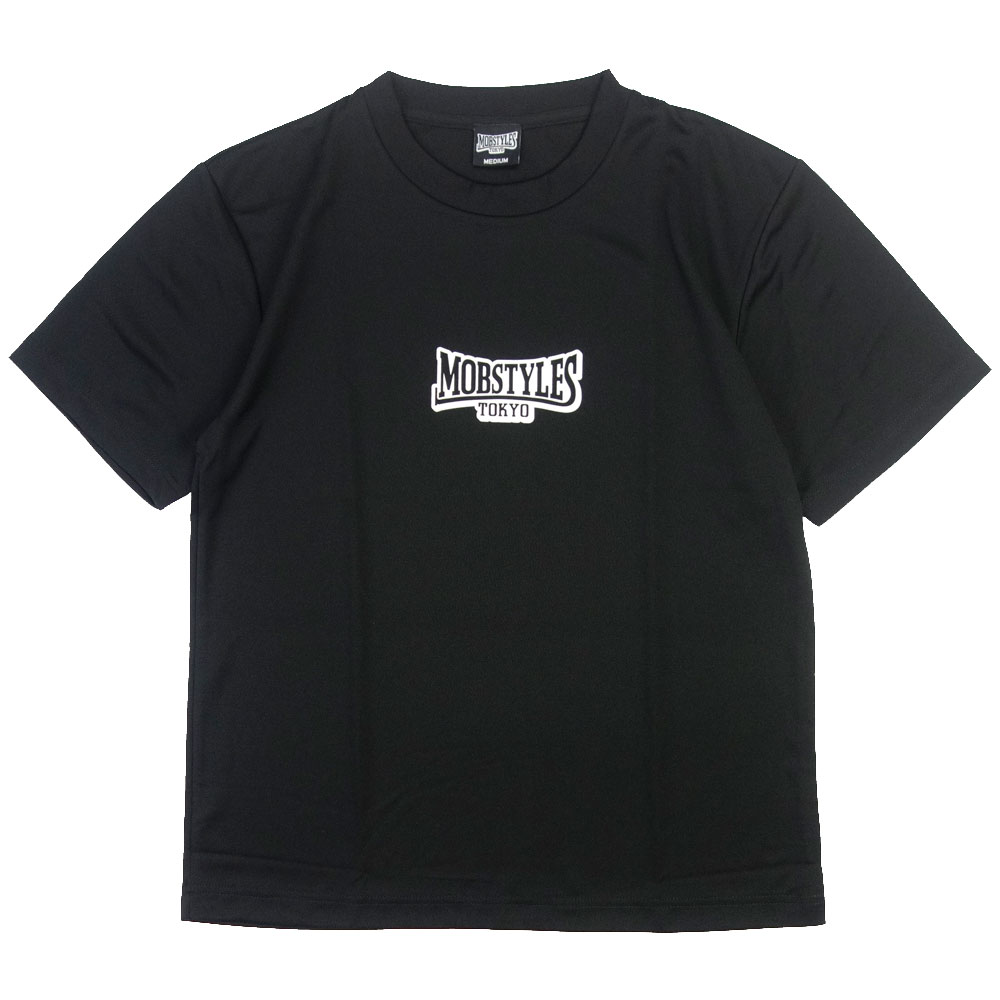 【MOBSTYLES/モブスタイル】Tシャツ 半袖 ドライメッシュ/Small Logo Dry Tee MOB0038 & 0039｜スモールロゴ ストリート スケーター スポーツ ジム フィットネス アクティブ 格闘技 メンズ レディース ファッション