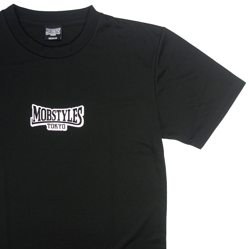 【MOBSTYLES/モブスタイル】Tシャツ 半袖 ドライメッシュ/Small Logo Dry Tee MOB0038 & 0039｜スモールロゴ ストリート スケーター スポーツ ジム フィットネス アクティブ 格闘技 メンズ レディース ファッション