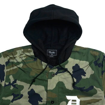 【Primitive/プリミティブ】ベースボールフーディーレイヤードパーカー/TWO-FERBASEBALLSWEAT