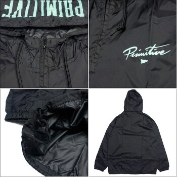 【Primitive/プリミティブ】アノラックパーカーナイロンフードジャケット/NUEVOCOLLEGIATEANORAK