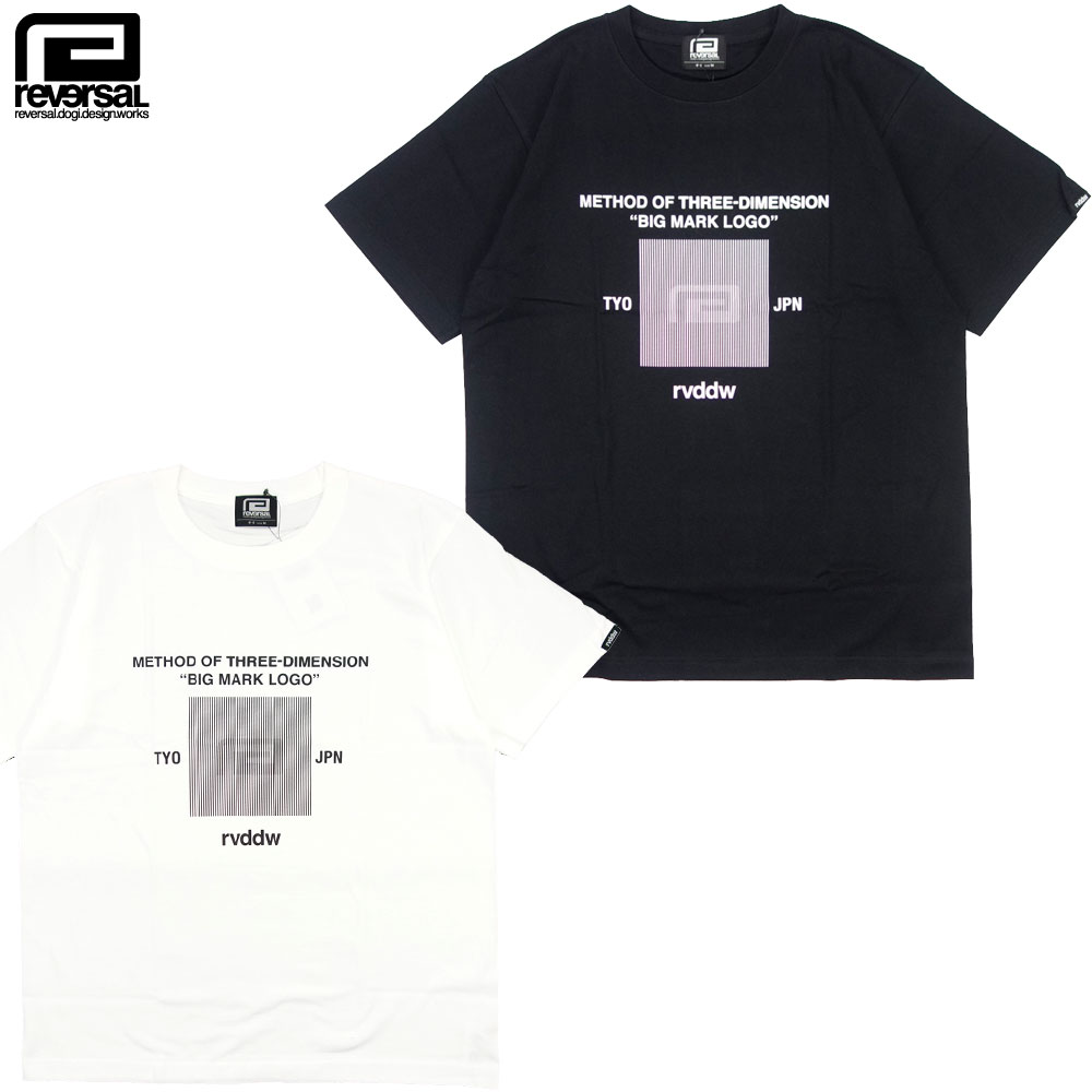  Tシャツ 半袖 コットン/3D LOGO COTTON TEE rv22ss007｜rvddw 3Dロゴ プリント ストリート スポーツ 格闘技