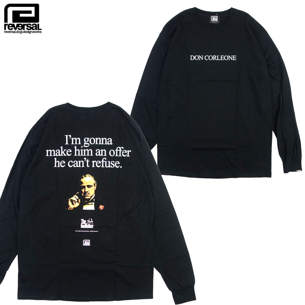 ゴッドファーザー　コラボ コットン Tシャツ 半袖/Don Corleone LONG SLEEVE rvgod002｜ドンコルレオーネ　ストリート メンズ レディース