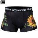 商品詳細 【ブランド】 reversal/リバーサル 【アイテム】 ボクサーパンツ/SUNFLOWER BOXER PANTS rv23ss709｜インナーショーツ 下着 ボクサーショーツ 【商品説明】 武道・格闘技をベースコンセプトに様々なアートやカルチャーとクロスオーバーしたデザインを 展開するスポーツ・ミックス・アパレルとしてアクティブシーンからデイリーユースまでオリジナリティを重視したアイテムを展開しているブランド【reversal/リバーサル】より【SUNFLOWER BOXER PANTS】の登場！ロゴが編み立てられたゴムベルトがクールなボクサーパンツ。吸水速乾糸使用し、大変スムーズな履き心地です。シーズングラフィック「SUMMER MADNESS」が両サイドに配された鮮やかな印象が魅力的なデザイン。 （ポリエステル：88％　ポリウレタン：12％） 【サイズスペック】 ウエスト｜S-M/74-82｜L-XL/79-87 裾幅｜S-M/23｜L-XL/24 【予め御了承下さい】 ・伸縮性のアイテムなど、商品の都合上サイズスペックには多少の誤差が生じることがございます。 ・商品の画像は実物により近い撮影をしておりますが、照明のあたり具合、御覧になる環境(ブラウザ・モニタ等)によって、若干の色合い等が変わって見える場合がございます。 ・在庫は常にリアルタイムな更新を心がけておりますが、他サイトとの売り違いがあった場合は商品をご用意できないがございます。