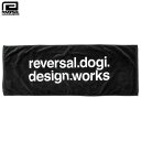 【reversal/リバーサル】スポーツタオル/BLACK LOGO SPORTS TOWEL rvbs058｜フェイスタオル スポーツ ジム トレーニング フィットネス