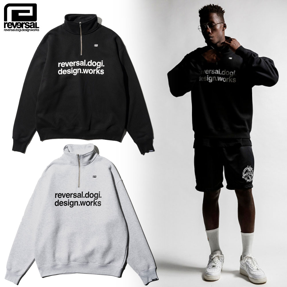 【reversal/リバーサル】ハーフジップ スウェット/rvddw HALF ZIP SWEAT rv23aw210｜ハーフジップトレーナー ゴルフ スポーツ ストリート スケーター 格闘技 メンズ レディース ファッション