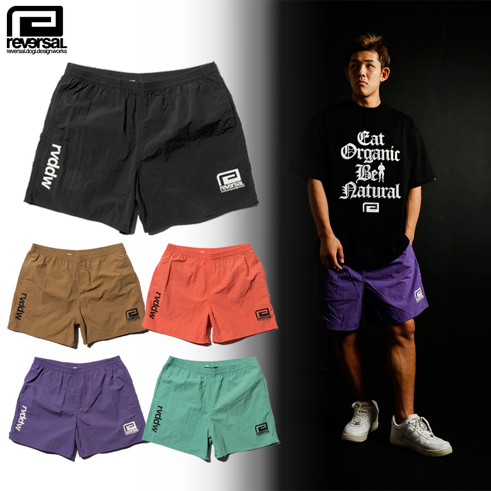 【reversal/リバーサル】ハーフパンツ ナイロン/BASIC LOGO NYLON SHORTS rv24ss504｜ナイロン ハーフ..