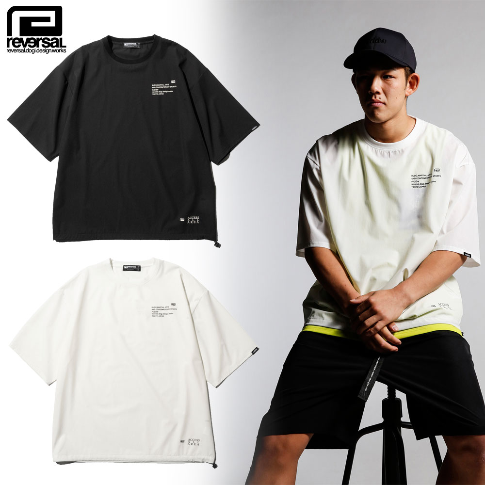 【reversal/リバーサル】ドライ Tシャツ 半袖 オーバーサイズ/4WAY DRY OVER SIZE TEE rv24ss052｜ビッグシルエット スポーティ ストリート スケーター
