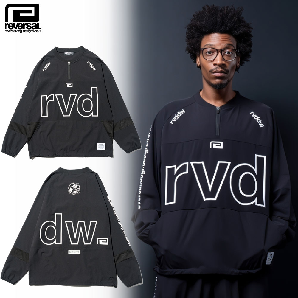 【reversal/リバーサル】 ハーフジップ ドライ ロングスリーブ/rvddw 4WAY HALF ZIP DRY LONG TEE rv25ss302｜ストリート スケーター スポーツ アクティブ 格闘技