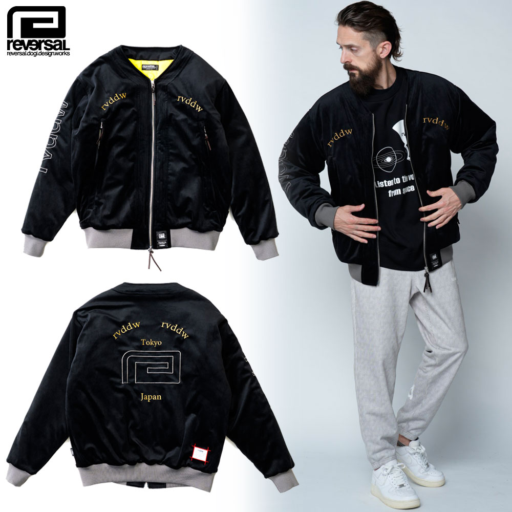 【reversal/リバーサル】ブルゾン ジャケット/DOGI BLOUSON rv25aw303｜アウター ワイドシルエット ミックスデザイン ストリート系 スケーター メンズ レディース ファッション
