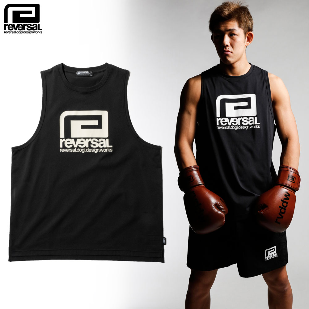 【reversal/リバーサル】タンクトップ ノースリーブ ドライメッシュ/STRETCH DRY TANKTOP rv24ss058｜ストリート スケーター 格闘技 スポーティ トレーニング フィットネス
