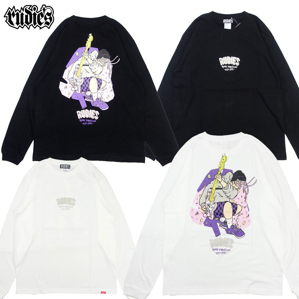 【RUDIE'S/ルーディーズ】Tシャツ ロンT 長袖/BANDGIRL LS-T 85982 85983｜rudies ストリート スケータ..