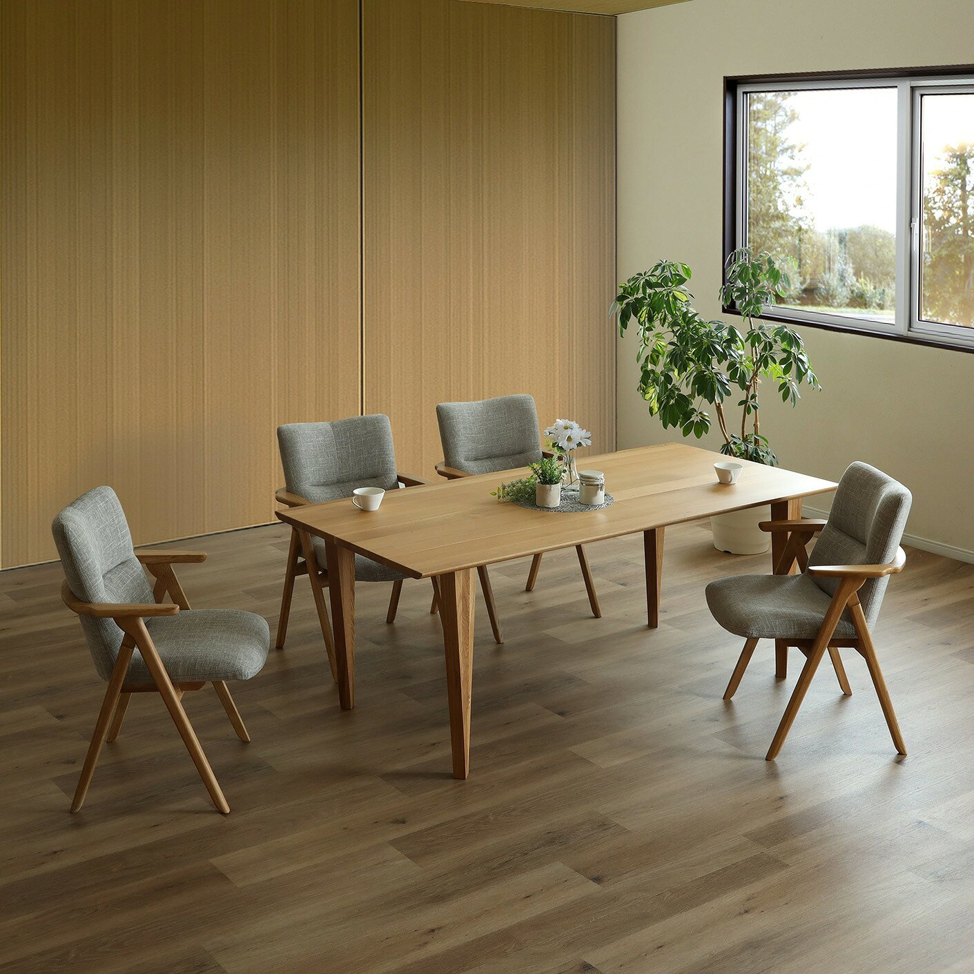 【8%OFFクーポン!27(木)1:59迄】 ダイニングチェア 1脚 幅59.5 座面高43cm おしゃれ シンプル 無垢 OAK 北欧 チェアー 木製 1脚 1人 オーク 天然木 食卓椅子 シンプル ナチュラル モダン 高級 ファブリック グレー ブルー オレンジ PVC ホワイトオーク [2]