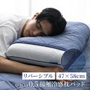 冷感 枕パッド ひんやり 接触冷感 さらっと 47×58cm 冷却パッド 枕カバー 涼感パッド Q-MAX0.5 夏用 洗える 洗い替え クール寝具 夏用寝具 丸洗いOK 吸水速乾 通気性抜群 クール 涼しい 冷たい 極涼 夏物特集