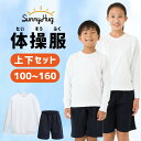 【お買い物マラソンP5倍！10日限定】体操服 上下セット 長袖 クォーター ハーフ パンツ 選べる 体操着 ミニ裏毛 吸汗速乾 透けにくい 男の子 女の子 子供 小学校 中学校 体育 運動服 長そで 半ズボン 男児 女児 学校 白 紺 丸首 衣替え キッズ