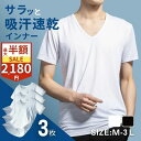 【SS限定!2点以上で7%OFF CP】【楽天ランキング1位】インナー メンズ 吸汗速乾 3枚組 抗菌防臭 ストレッチ ドライインナー さらさらインナー Vネック 半袖 夏 S~3L さらさら続く ひんやり 白 黒 肌着 ドライ 吸湿 通気性 大きいサイズ Duerfusa