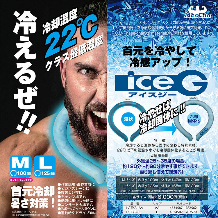 アイスジー ICEG 2.0 リバーシブルデザイン 首元冷却 ネッククーラー 山真製鋸（NKSK）【メール便送料無料】【DM】 2