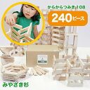 【200円OFFクーポン対象】からからつみき108(240ピース) 知育玩具 積み木 つみき 木のおもちゃ 【送料無料 】