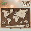 【特典付】Busy Puzzle Wooden World Map 1歳 2歳 3歳 ウクライナ 海外 輸入 知育玩具 木製 木のおもち..