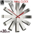 【電池おまけ付】Umbra リボンウォールクロック/RIBBON. WALL CLOCK 壁掛け時計/アンブラ【送料無料】【ポイント10倍】【7/14】【:10...