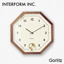 【電池おまけ付】【予約】壁掛け時計 Gorlitz ゲルリッツ CL-3351 おしゃれ 北欧 INTERFORM インターフォルム ウォールクロック アナログ...
