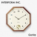 【電池おまけ付】Gorlitz　ゲルリッツ　壁掛け時計　CL－3351　／INTERFORM（インターフォルム）【送料無料】【ポイント12倍】【12／28】【ASU】