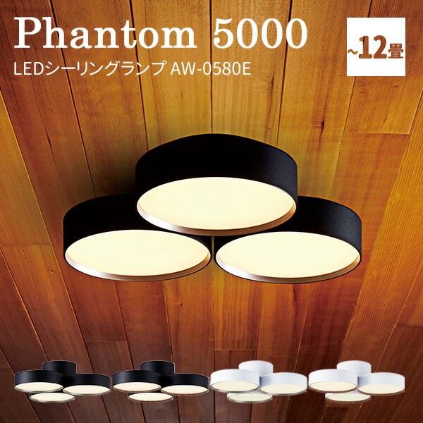 ファントム 5000 LEDシーリングランプ AW-0580E ～約12畳用 phantom/ART WORK STUDIO【送料無料】【海外×】【代引き不可】【ポイント10倍】【5/23】【ASU】