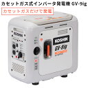 【800円OFFクーポン】工進 カセットガス専用インバーター発電機 GV-9ig 防災 ガス発電機 KOSHIN | カセットガス式 0.9kVA 60cc 発...