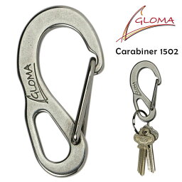 カラビナ 1502 GLOMA NAUTICA Carabiner グローマ ノーティカ キーホルダー 金具 キーリング キーフック おしゃれ バウシャックル ステンレス ブランド 鍵（DTL）【メール便送料無料】【ポイント10倍】【5/9】