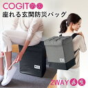 【2000円OFFクーポン】【特典付:防災ホイッスル】コジット 防災 座れる玄関防災バッグ コジット 防災バッグ 防災リュック 座れる 椅子になる 収納 スツー...