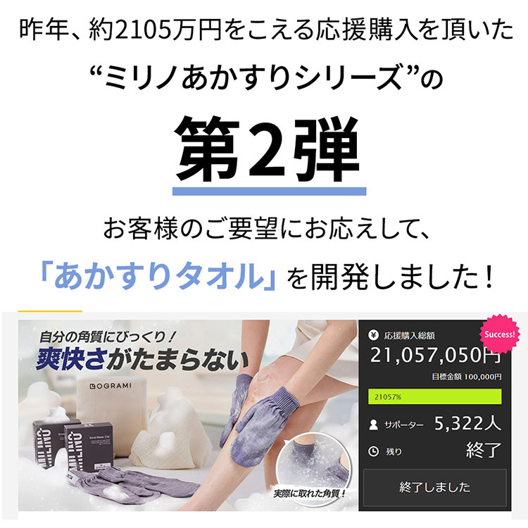 インテリア雑貨 フラネ flanerの【選べる特典付】ミリノ あかすりタオル MILINO Scrub Towel 垢すり タオル グローブ ミトン バス お風呂 美容グッズ バスグッズ 敏感肌 子供 角質 皮脂 両手 全身 顔 首 腕 上半身 韓国【メール便送料無料】【ポイント10倍】【p0819】【：100】｜アングル3