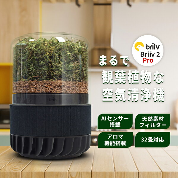 【レビュー特典付】【2000円OFFクーポン】Briiv 2 Pro 空気清浄機｜Briiv2 Pro プロ AI搭載 AI カナリ..