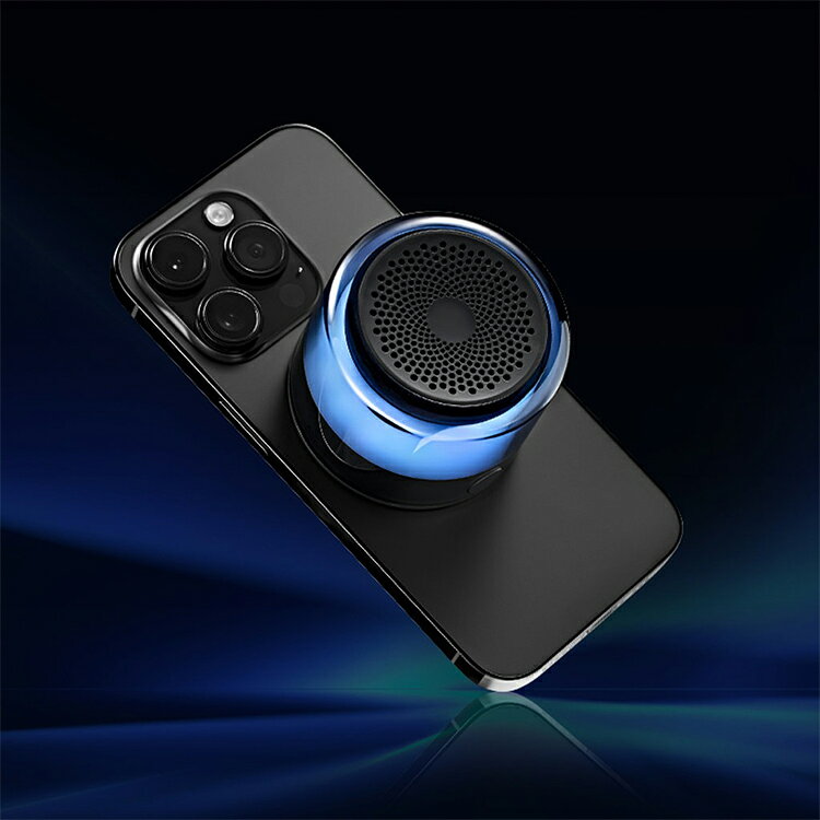 スマホ スピーカー 2026 ワイヤレス ブルートゥース LUMEN｜ ポータブルスピーカー マグネット Bluetooth6.0 MagSafe対応 吸着 iPhone Android スタンド 小型 光る ゲーミング ステレオ 2台同時再生 OURS7 ガジェット【ポイント8倍】【p0716】【送料無料】【海外×】 flaner-10025355 インテリア雑貨 フラネ flaner サンプル画像2