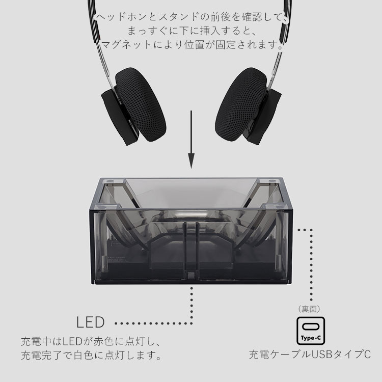 km5 Hp1 充電スタンド Hp1 Charging Stand｜クリアブラック チャージングスタンド ...