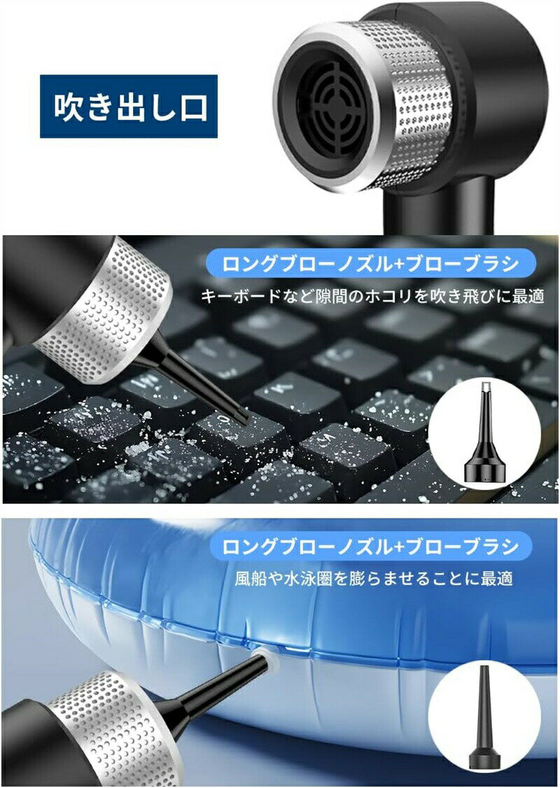 ハンディクリーナー 多機能車用掃除機 28000Pa 強力吸引力 超軽量 低噪音 LEDライ...