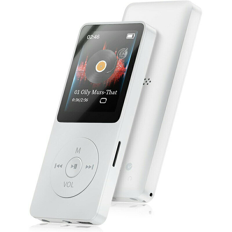 MP3プレーヤー Bluetooth5.2 有線 無線 音楽プレイヤー 32GB付属 128GBまで拡張可能 6種イコライザー設定 HIFI音質 内蔵スピーカー 音量調節 小型 軽量